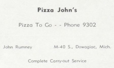 Rexs Drive-In (Rays Drive-In, Pizza Johns) - 1957 Yearbook Ad (newer photo)